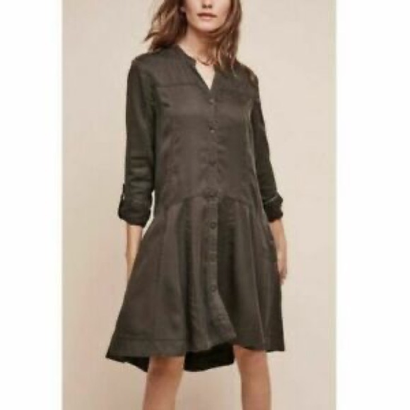 HOLDING HORSES Dresses & Skirts - Holding Horses Army Green Dress